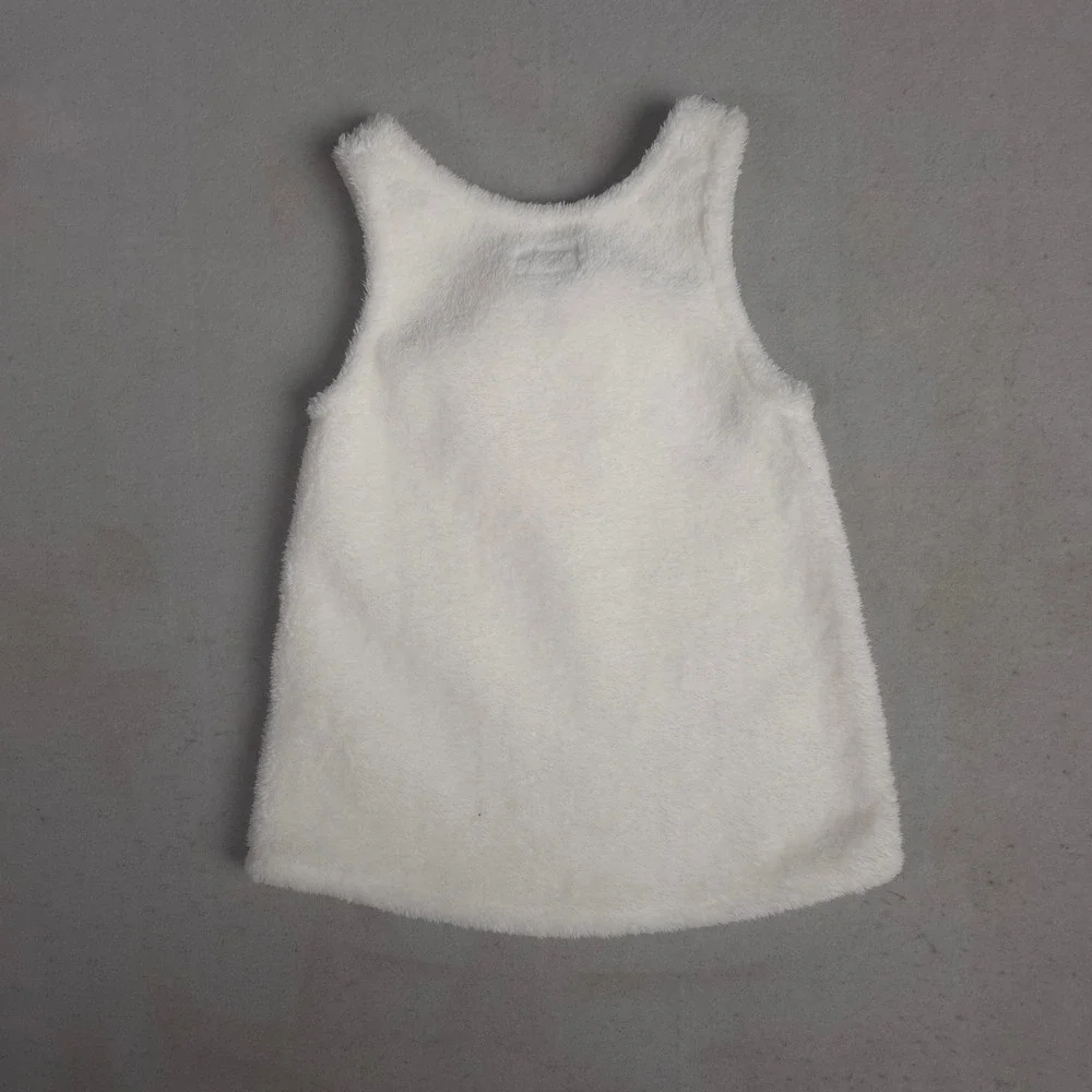 The Children's Place Girls Sleeveless Polar Bear Faux‎ Fur Dress Size 3T NWT